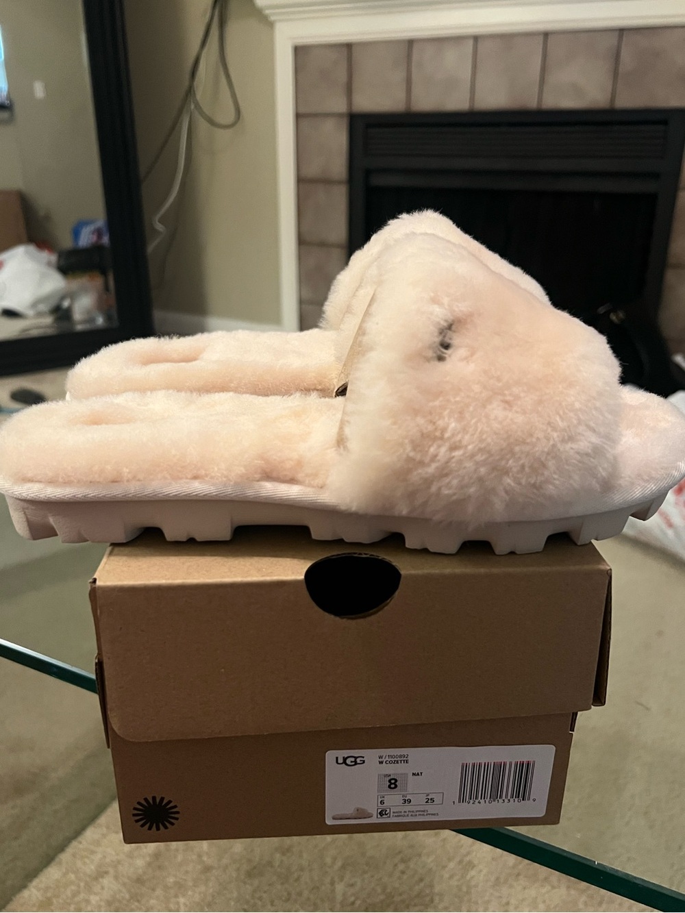 UGG Cozette Genuine Shearling Slippers NEW IN BOX